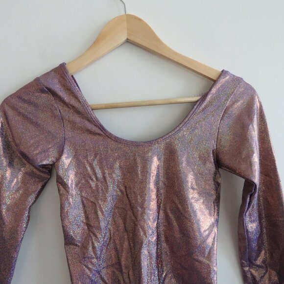 FREEDOM RAVE WEAR Athena New York Bodysuit in Pink Metallic Festival Size XS NWT - Picture 4 of 16